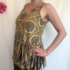 Fringe mandala tank top A206